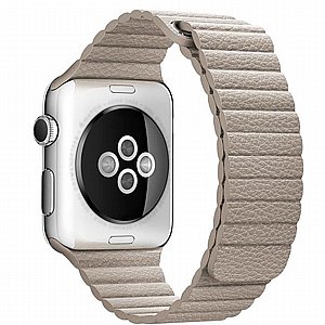 רצועת עור מדגם Magnetic Leather Band מבית LaTera לשעון חכם מדגם: Apple Watch 38mm/40mm/41mm (צבע Khaki) רצועת עור מדגם Magnetic Leather Band מבית LaTera לשעון חכם מדגם: Apple Watch 38mm/40mm/41mm (צבע Khaki)