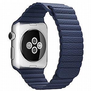 ����� ��� ���� Magnetic Leather Band ���� LaTera ����� ��� ����: Apple Watch 38mm/40mm/41mm (��� Dark Blue)