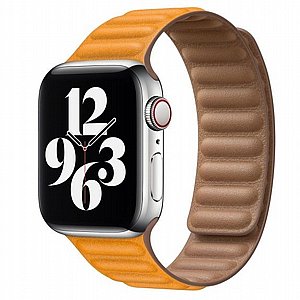 ����� ��� ���� Loop Magnetic Leather Band ���� LaTera ����� ��� ����: Apple Watch 38mm/40mm/41mm (��� Yellow)