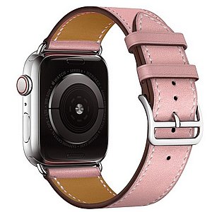 רצועת עור מדגם Replacement Leather Band מבית LaTera לשעון חכם מדגם: Apple Watch 38mm/40mm/41mm (צבע Pink) רצועת עור מדגם Replacement Leather Band מבית LaTera לשעון חכם מדגם: Apple Watch 38mm/40mm/41mm (צבע Pink)