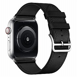 רצועת עור מדגם Replacement Leather Band מבית LaTera לשעון חכם מדגם: Apple Watch 38mm/40mm/41mm (צבע Black) רצועת עור מדגם Replacement Leather Band מבית LaTera לשעון חכם מדגם: Apple Watch 38mm/40mm/41mm (צבע Black)