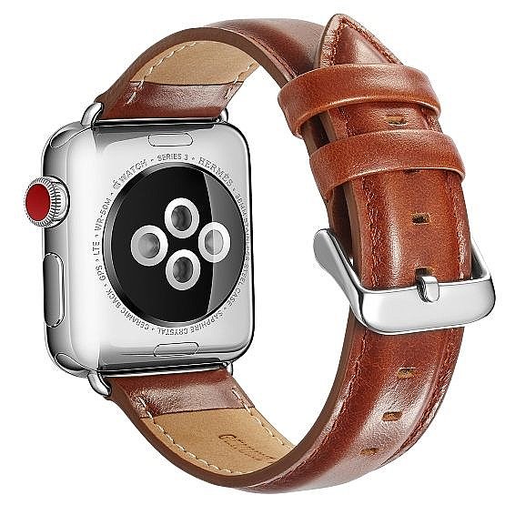 ����� ��� ����  Crazy Horse Leather Band ���� LaTera ����� ��� ����: Apple Watch 42mm/44mm/45mm (��� Light Brown)