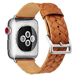 ����� ��� ����  Cowhide Embossed Leather Band ���� LaTera ����� ��� ����: Apple Watch 38mm/40mm/41mm (��� Brown)