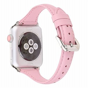 ����� ��� ����  Simple Fashion Leather Band ���� LaTera ����� ��� ����: Apple Watch 38mm/40mm/41mm (��� Pink)