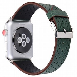 רצועת עור מדגם Fashion Genuine Leather Band מבית LaTera לשעון חכם מדגם: Apple Watch 42mm/44mm/45mm (צבע Green) רצועת עור מדגם Fashion Genuine Leather Band מבית LaTera לשעון חכם מדגם: Apple Watch 42mm/44mm/45mm (צבע Green)