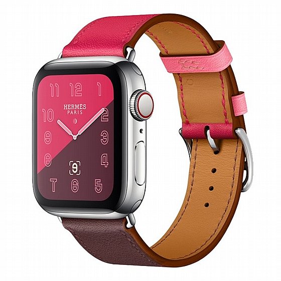 ����� ��� ����  Two Color Single Leather Band ���� LaTera ����� ��� ����: Apple Watch 42mm/44mm/45mm (��� Wine Red/Deep Rose Red/Light Rose Red)