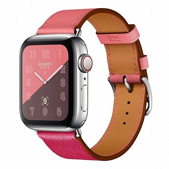 ����� ��� ����  Two Color Single Leather Band ���� LaTera ����� ��� ����: Apple Watch 38mm/40mm/41mm (��� Rose Red/Pink)