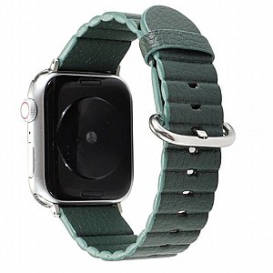רצועת עור מדגם Loop Stripes Leather Band מבית LaTera לשעון חכם מדגם: Apple Watch 42mm/44mm/45mm (צבע Dark Green) רצועת עור מדגם Loop Stripes Leather Band מבית LaTera לשעון חכם מדגם: Apple Watch 42mm/44mm/45mm (צבע Dark Green)