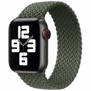רצועת בד / ניילון מדגם Single Turn Braided Nylon Band מבית LaTera לשעון חכם מדגם: Apple Watch 38mm/40mm/41mm (צבע Green) רצועת בד / ניילון מדגם Single Turn Braided Nylon Band מבית LaTera לשעון חכם מדגם: Apple Watch 38mm/40mm/41mm (צבע Green)