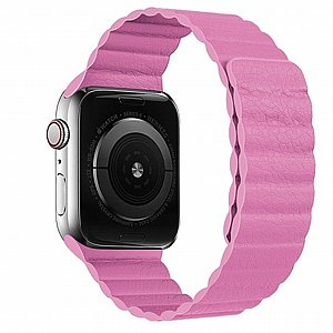 ����� ��� ����   Two Loop Magnetic Leather Band ���� LaTera ����� ��� ����: Apple Watch 42mm/44mm/45mm (��� Pink)