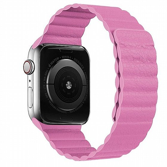 ����� ��� ����   Two Loop Magnetic Leather Band ���� LaTera ����� ��� ����: Apple Watch 38mm/40mm/41mm (��� Pink)