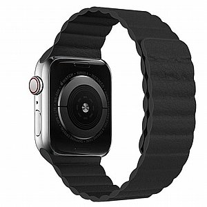 ����� ��� ����   Two Loop Magnetic Leather Band ���� LaTera ����� ��� ����: Apple Watch 38mm/40mm/41mm (��� Black)