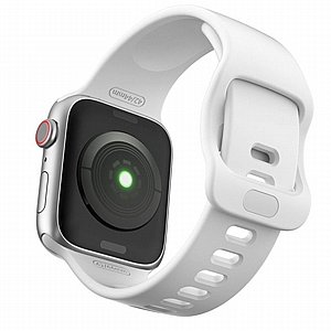 ����� ������� ����  Wrist Strap Silicone Band ���� LaTera ����� ��� ����: Apple Watch 42mm/44mm/45mm (��� White)