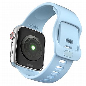 רצועת סיליקון מדגם Wrist Strap Silicone Band מבית LaTera לשעון חכם מדגם: Apple Watch 42mm/44mm/45mm (צבע Baby Blue) רצועת סיליקון מדגם Wrist Strap Silicone Band מבית LaTera לשעון חכם מדגם: Apple Watch 42mm/44mm/45mm (צבע Baby Blue)