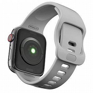 רצועת סיליקון מדגם Wrist Strap Silicone Band מבית LaTera לשעון חכם מדגם: Apple Watch 42mm/44mm/45mm (צבע Light Grey) רצועת סיליקון מדגם Wrist Strap Silicone Band מבית LaTera לשעון חכם מדגם: Apple Watch 42mm/44mm/45mm (צבע Light Grey)
