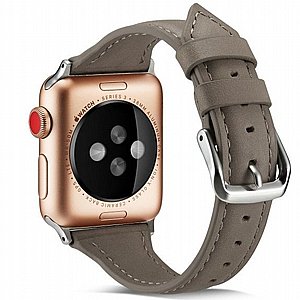 ����� ��� ����   Thin Leather Band ���� LaTera ����� ��� ����: Apple Watch 38mm/40mm/41mm (��� Grey)