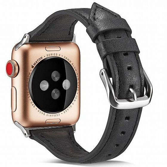 ����� ��� ����   Thin Leather Band ���� LaTera ����� ��� ����: Apple Watch 38mm/40mm/41mm (��� Black)