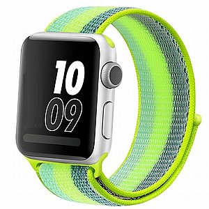 רצועת בד / ניילון מדגם Loop Nylon Band מבית LaTera לשעון חכם מדגם: Apple Watch 42mm/44mm/45mm (צבע Pollen Yellow) רצועת בד / ניילון מדגם Loop Nylon Band מבית LaTera לשעון חכם מדגם: Apple Watch 42mm/44mm/45mm (צבע Pollen Yellow)