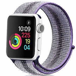 רצועת בד / ניילון מדגם Loop Nylon Band מבית LaTera לשעון חכם מדגם: Apple Watch 38mm/40mm/41mm (צבע Striped Blue) רצועת בד / ניילון מדגם Loop Nylon Band מבית LaTera לשעון חכם מדגם: Apple Watch 38mm/40mm/41mm (צבע Striped Blue)