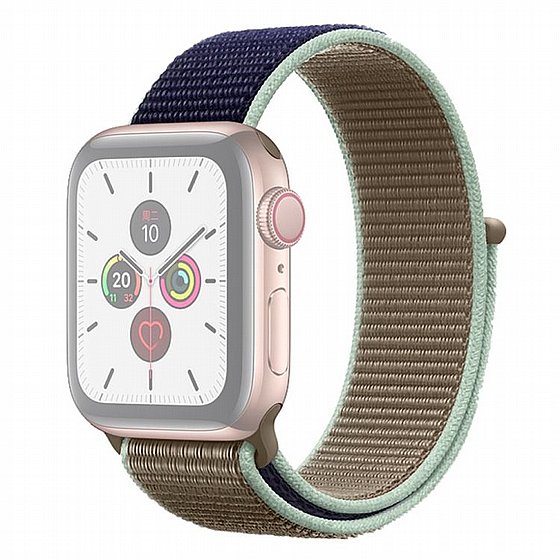 ����� �� / ������ ���� Color Matching Nylon Band ���� LaTera ����� ��� ����: Apple Watch 38mm/40mm/41mm (��� Blue/Green)