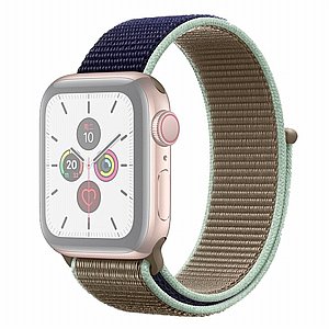 רצועת בד / ניילון מדגם Color Matching Nylon Band מבית LaTera לשעון חכם מדגם: Apple Watch 38mm/40mm/41mm (צבע Blue/Green) רצועת בד / ניילון מדגם Color Matching Nylon Band מבית LaTera לשעון חכם מדגם: Apple Watch 38mm/40mm/41mm (צבע Blue/Green)