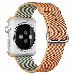 רצועת בד / ניילון מדגם Woven Nylon Band מבית LaTera לשעון חכם מדגם: Apple Watch 42mm/44mm/45mm (צבע Gold/Red) רצועת בד / ניילון מדגם Woven Nylon Band מבית LaTera לשעון חכם מדגם: Apple Watch 42mm/44mm/45mm (צבע Gold/Red)