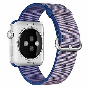 רצועת בד / ניילון מדגם Woven Nylon Band מבית LaTera לשעון חכם מדגם: Apple Watch 42mm/44mm/45mm (צבע Royal Blue) רצועת בד / ניילון מדגם Woven Nylon Band מבית LaTera לשעון חכם מדגם: Apple Watch 42mm/44mm/45mm (צבע Royal Blue)