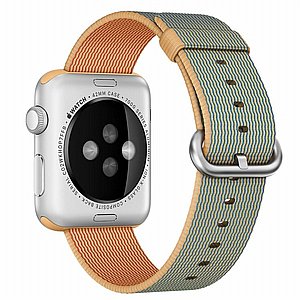 רצועת בד / ניילון מדגם Woven Nylon Band מבית LaTera לשעון חכם מדגם: Apple Watch 38mm/40mm/41mm (צבע Gold/Royal Blue) רצועת בד / ניילון מדגם Woven Nylon Band מבית LaTera לשעון חכם מדגם: Apple Watch 38mm/40mm/41mm (צבע Gold/Royal Blue)