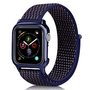 רצועת בד / ניילון מדגם Simple Fashion Nylon Band מבית LaTera לשעון חכם מדגם: Apple Watch 42mm/44mm/45mm (צבע Indigo) רצועת בד / ניילון מדגם Simple Fashion Nylon Band מבית LaTera לשעון חכם מדגם: Apple Watch 42mm/44mm/45mm (צבע Indigo)