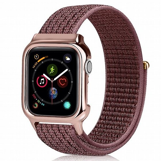 ����� �� / ������ ���� Simple Fashion Nylon Band ���� LaTera ����� ��� ����: Apple Watch 38mm/40mm/41mm (��� Brown)