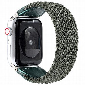 רצועת בד / ניילון מדגם Braided Nylon Band מבית LaTera לשעון חכם מדגם: Apple Watch 42mm/44mm/45mm (צבע Army Green) רצועת בד / ניילון מדגם Braided Nylon Band מבית LaTera לשעון חכם מדגם: Apple Watch 42mm/44mm/45mm (צבע Army Green)