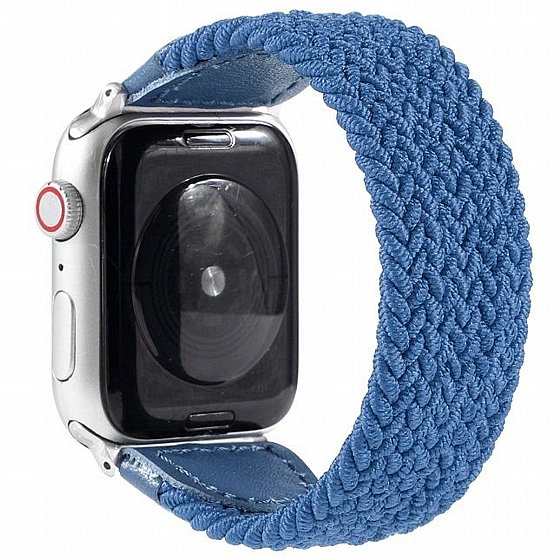 ����� �� / ������ ���� Braided Nylon Band ���� LaTera ����� ��� ����: Apple Watch 42mm/44mm/45mm (��� Blue)