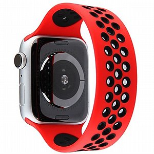 רצועת סיליקון מדגם Elastic Sport Silicone Band מבית LaTera לשעון חכם מדגם: Apple Watch 38mm/40mm/41mm (צבע Red/Black) רצועת סיליקון מדגם Elastic Sport Silicone Band מבית LaTera לשעון חכם מדגם: Apple Watch 38mm/40mm/41mm (צבע Red/Black)