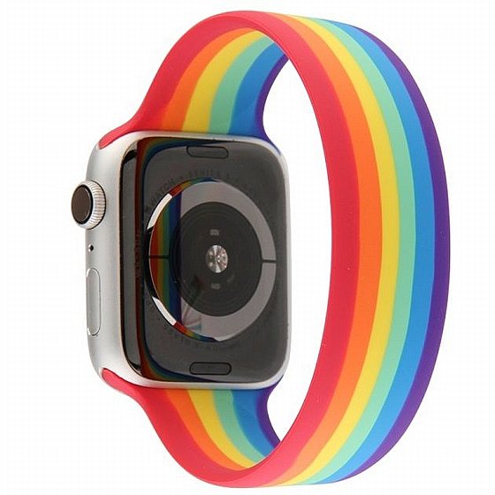 ����� ������� ����  Rainbow Solo Silicone Band ���� LaTera ����� ��� ����: Apple Watch 42mm/44mm/45mm (��� Rainbow)