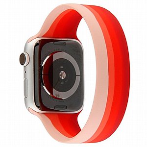 ����� ������� ����  Rainbow Solo Silicone Band ���� LaTera ����� ��� ����: Apple Watch 42mm/44mm/45mm (��� Red Rainbow)