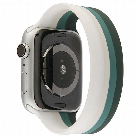 ����� ������� ����  Rainbow Solo Silicone Band ���� LaTera ����� ��� ����: Apple Watch 38mm/40mm/41mm (��� Green Rainbow)