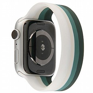 ����� ������� ����  Rainbow Solo Silicone Band ���� LaTera ����� ��� ����: Apple Watch 38mm/40mm/41mm (��� Green Rainbow)