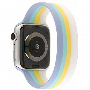 ����� ������� ����  Rainbow Solo Silicone Band ���� LaTera ����� ��� ����: Apple Watch 38mm/40mm/41mm (��� Blue/Yellow Rainbow)
