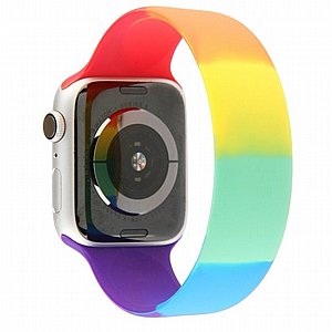 רצועת סיליקון מדגם Rainbow Solo Silicone Band מבית LaTera לשעון חכם מדגם: Apple Watch 38mm/40mm/41mm (צבע Striped Rainbow) רצועת סיליקון מדגם Rainbow Solo Silicone Band מבית LaTera לשעון חכם מדגם: Apple Watch 38mm/40mm/41mm (צבע Striped Rainbow)