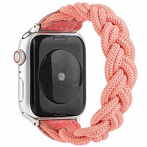 ����� �� / ������ ���� Elastic Woven Nylon Band ���� LaTera ����� ��� ����: Apple Watch 42mm/44mm/45mm (��� Watermelon Red)