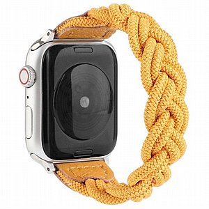 רצועת בד / ניילון מדגם Elastic Woven Nylon Band מבית LaTera לשעון חכם מדגם: Apple Watch 38mm/40mm/41mm (צבע Yellow) רצועת בד / ניילון מדגם Elastic Woven Nylon Band מבית LaTera לשעון חכם מדגם: Apple Watch 38mm/40mm/41mm (צבע Yellow)