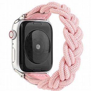 רצועת בד / ניילון מדגם Elastic Woven Nylon Band מבית LaTera לשעון חכם מדגם: Apple Watch 38mm/40mm/41mm (צבע Pink) רצועת בד / ניילון מדגם Elastic Woven Nylon Band מבית LaTera לשעון חכם מדגם: Apple Watch 38mm/40mm/41mm (צבע Pink)