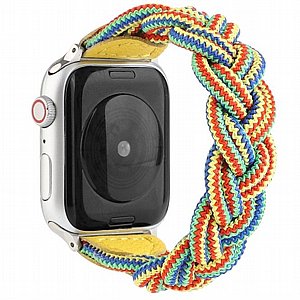 רצועת בד / ניילון מדגם Elastic Woven Nylon Band מבית LaTera לשעון חכם מדגם: Apple Watch 38mm/40mm/41mm (צבע Yellow/Green/Orange) רצועת בד / ניילון מדגם Elastic Woven Nylon Band מבית LaTera לשעון חכם מדגם: Apple Watch 38mm/40mm/41mm (צבע Yellow/Green/Orange)