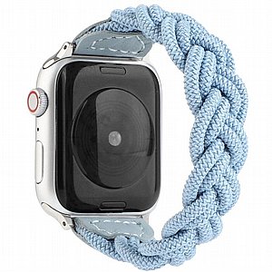 רצועת בד / ניילון מדגם Elastic Woven Nylon Band מבית LaTera לשעון חכם מדגם: Apple Watch 38mm/40mm/41mm (צבע Sky Blue) רצועת בד / ניילון מדגם Elastic Woven Nylon Band מבית LaTera לשעון חכם מדגם: Apple Watch 38mm/40mm/41mm (צבע Sky Blue)