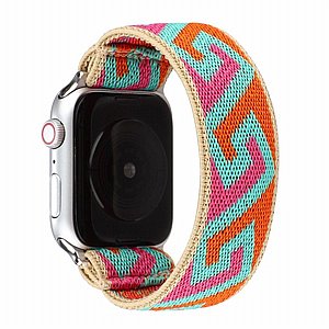 רצועת בד / ניילון מדגם Replacement Strap Nylon Band מבית LaTera לשעון חכם מדגם: Apple Watch 38mm/40mm/41mm (צבע Type 06) רצועת בד / ניילון מדגם Replacement Strap Nylon Band מבית LaTera לשעון חכם מדגם: Apple Watch 38mm/40mm/41mm (צבע Type 06)