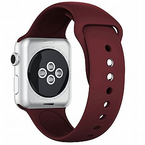 רצועת סיליקון מדגם Silicone Band מבית LaTera לשעון חכם מדגם: Apple Watch 38mm/40mm/41mm (צבע Wine Red) רצועת סיליקון מדגם Silicone Band מבית LaTera לשעון חכם מדגם: Apple Watch 38mm/40mm/41mm (צבע Wine Red)