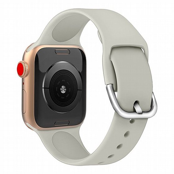 ����� ������� ����  Solid Color Silicone Band ���� LaTera ����� ��� ����: Apple Watch 38mm/40mm/41mm (��� Grey)