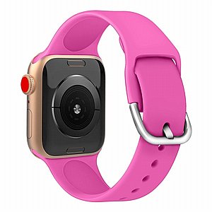 רצועת סיליקון מדגם Solid Color Silicone Band מבית LaTera לשעון חכם מדגם: Apple Watch 38mm/40mm/41mm (צבע Rose Red) רצועת סיליקון מדגם Solid Color Silicone Band מבית LaTera לשעון חכם מדגם: Apple Watch 38mm/40mm/41mm (צבע Rose Red)