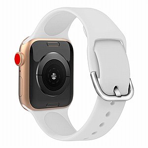 רצועת סיליקון מדגם Solid Color Silicone Band מבית LaTera לשעון חכם מדגם: Apple Watch 38mm/40mm/41mm (צבע White) רצועת סיליקון מדגם Solid Color Silicone Band מבית LaTera לשעון חכם מדגם: Apple Watch 38mm/40mm/41mm (צבע White)