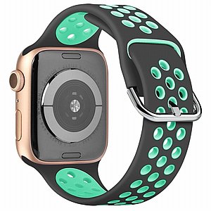 ����� ������� ���� Two Tone Sport Silicone Band ���� LaTera ����� ��� ����: Apple Watch 42mm/44mm/45mm (��� Grey/Teal)